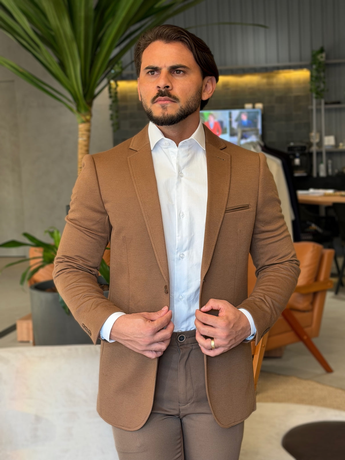 BLAZER MARROM ITALIAN