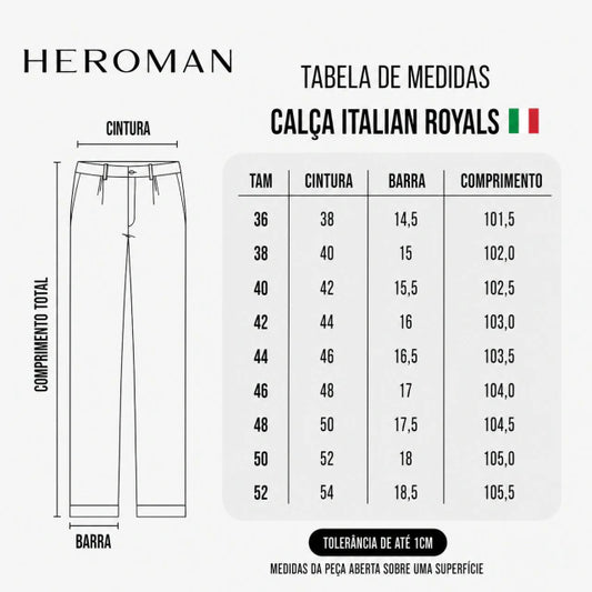CALÇA ITALIAN ROYALS CHUMBO