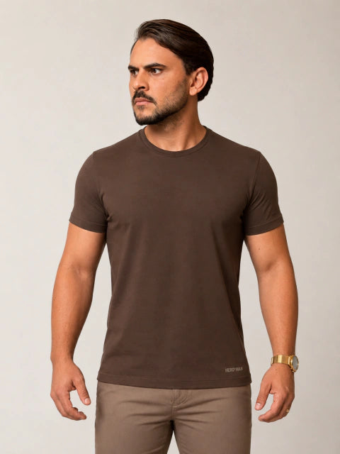 T-SHIRT STRONG MARROM