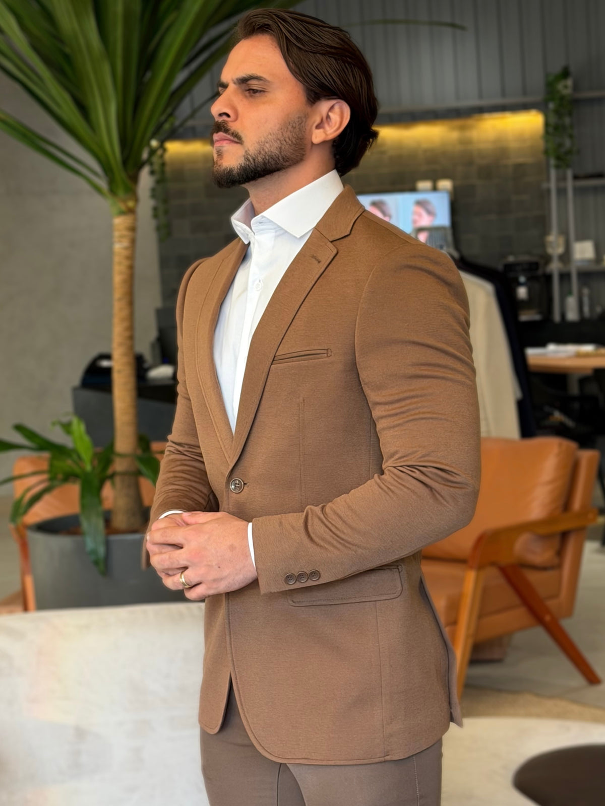 BLAZER MARROM ITALIAN