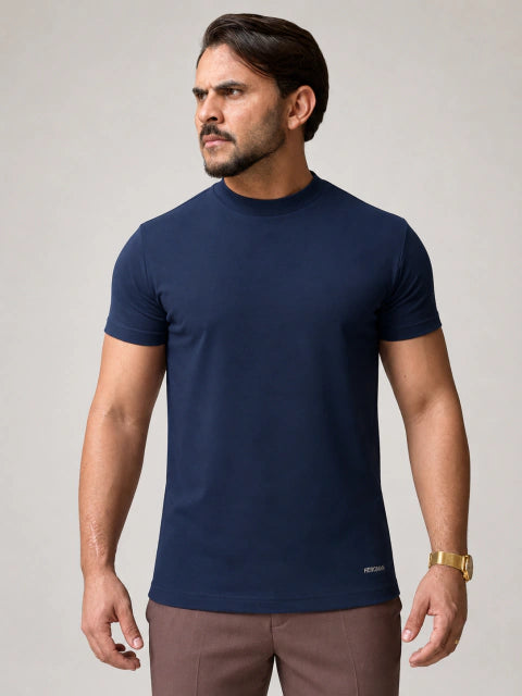 T-SHIRT GOLA MÉDIA MARINHO MORITZ
