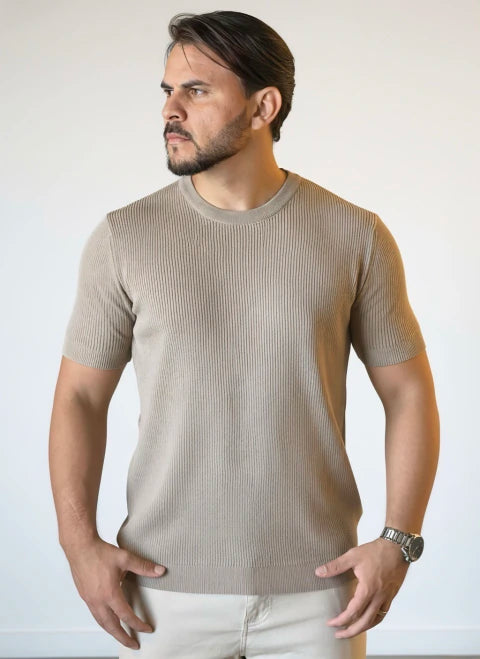 T-SHIRT TRICOT LONDON KHAKI