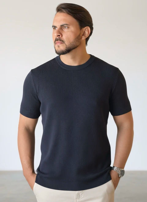 T-SHIRT TRICOT LONDON MARINHO